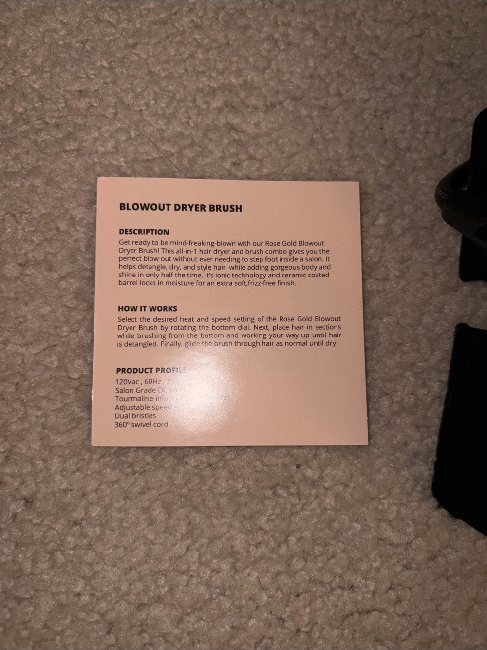FOXYBAE Rose Gold Blowout Dryer Brush Pro, NWT - Picture 7 of 7